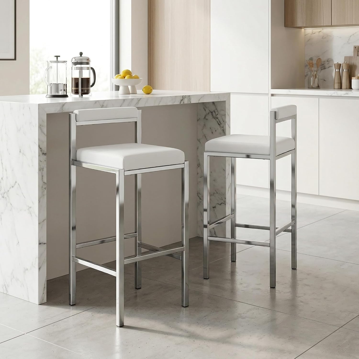 Home Bar And Counter - مجموعة من كرسيين بار، بارتفاع 30