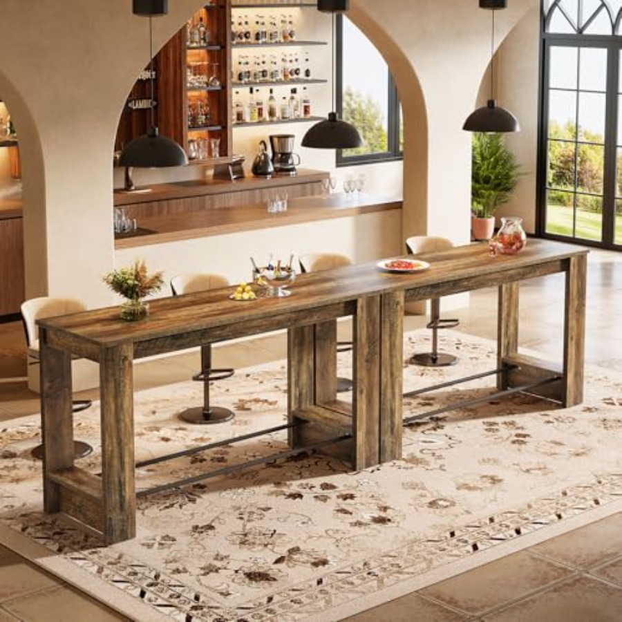 طاولة بار بطول 63 بوصة، مجموعة - مراجعة Home Bar And Counter وسعره