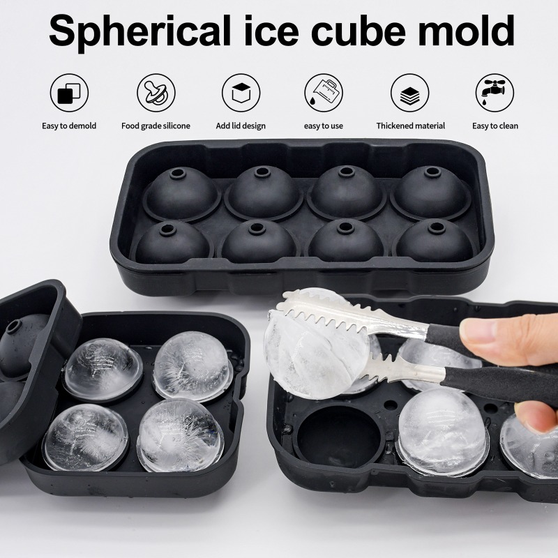 4/6/8/15 شبكات سيليكون آيس كيو - مراجعة Ice Mold Sphere وسعره
