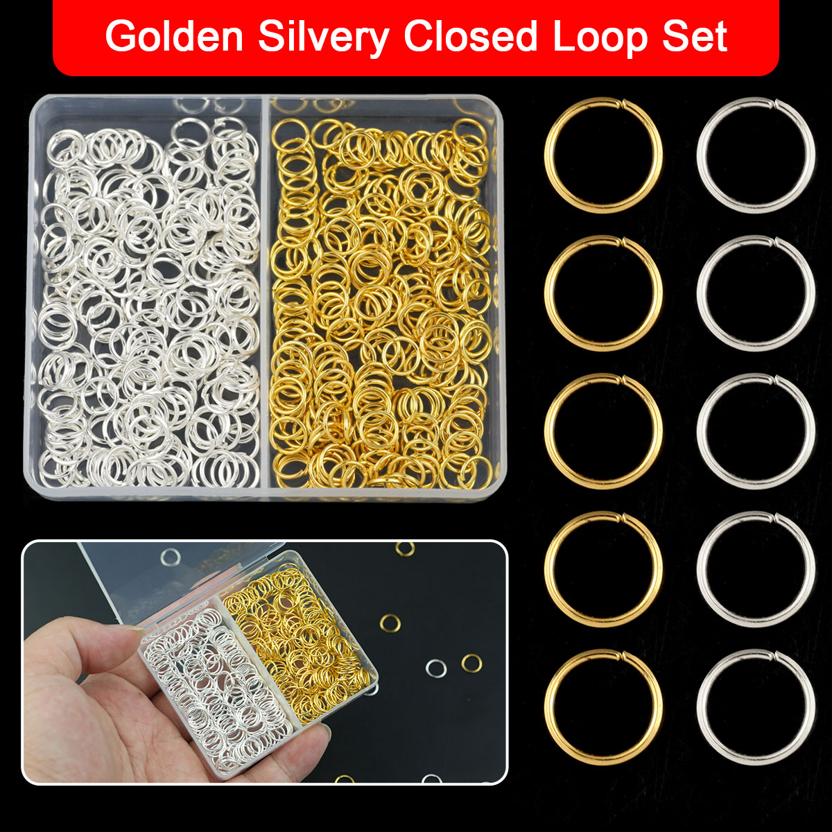 خاتم قفز مفتوح ذهبي وفضي لصنع  - مراجعة Bar Cart Gold وسعره