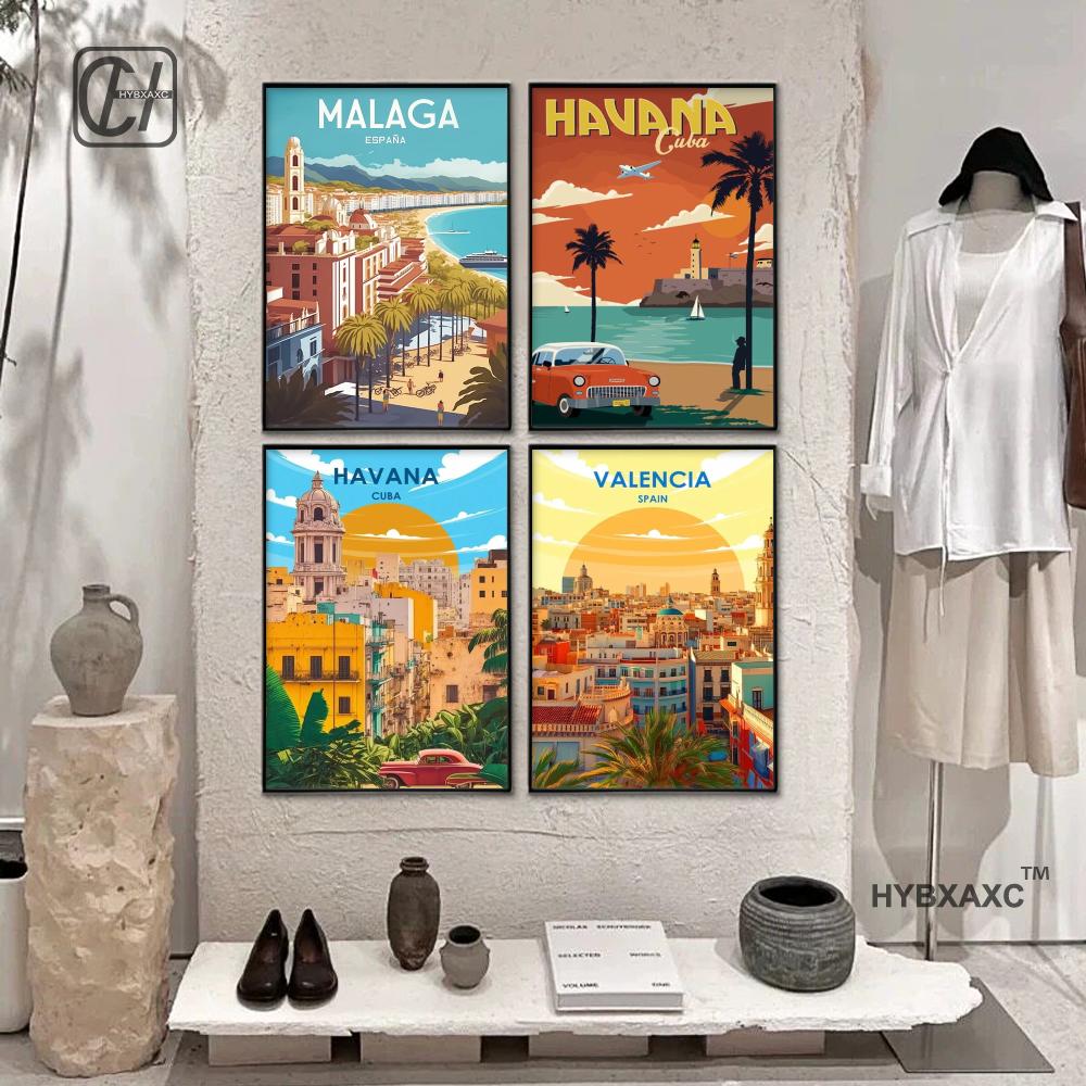 ملصق سفر إسبانيا، باريس، غران  - مراجعة Home Barcelona وسعره