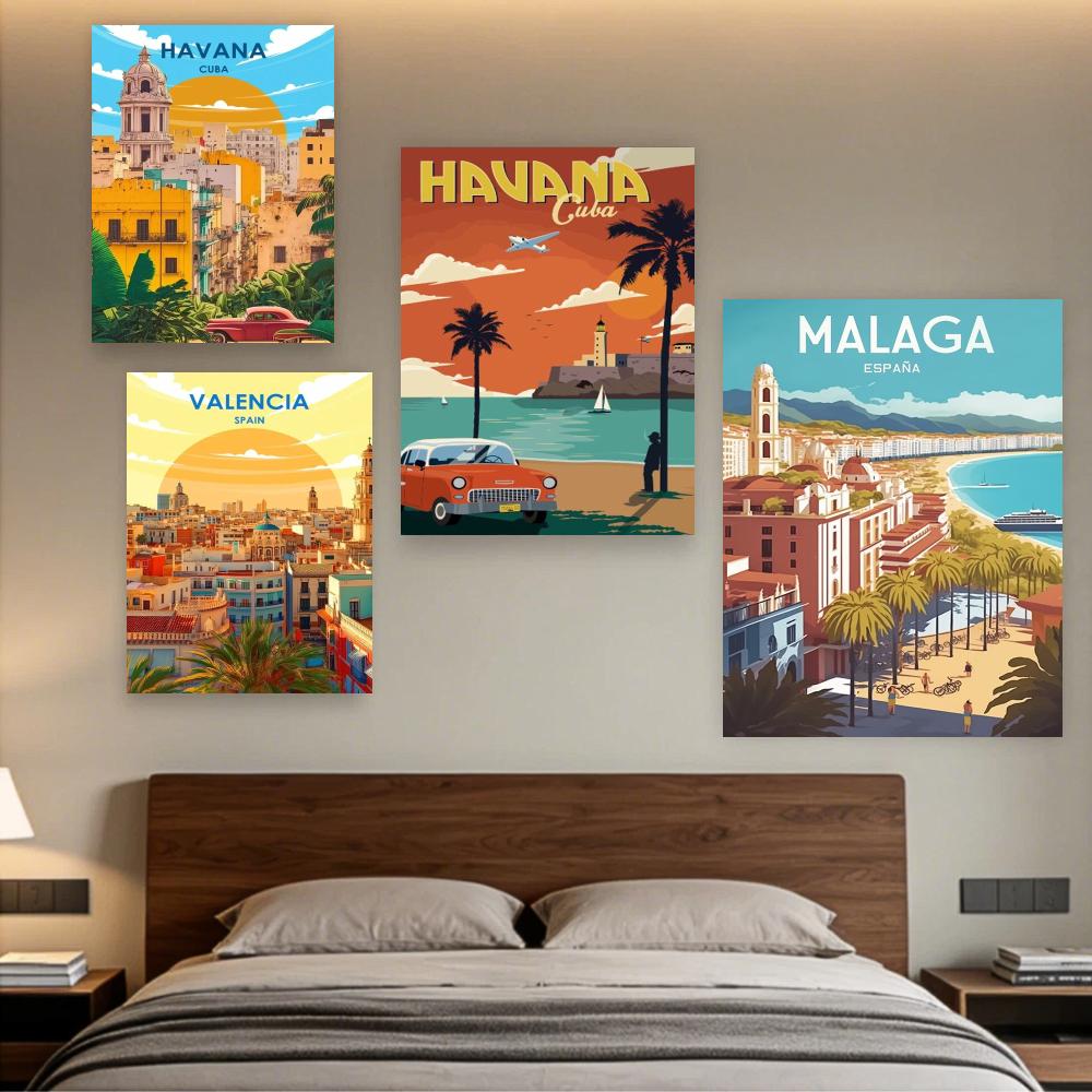 ملصق سفر إسبانيا، باريس، غران  - مراجعة Home Barcelona وسعره