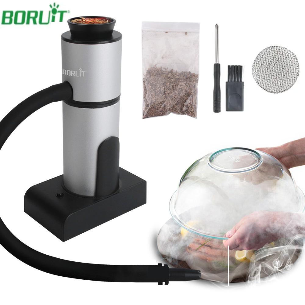 BORUiT المحمولة المطبخ الجزيئي - مراجعة Smoking Gun Kit وسعره