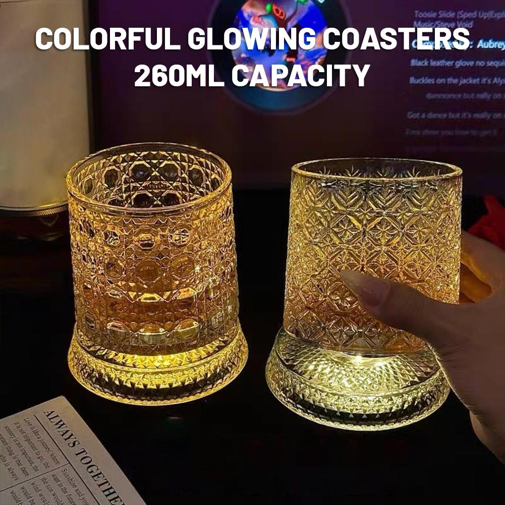كؤوس ويسكي دوارة مع قاعدة زجاج - مراجعة Highball Glass Set وسعره