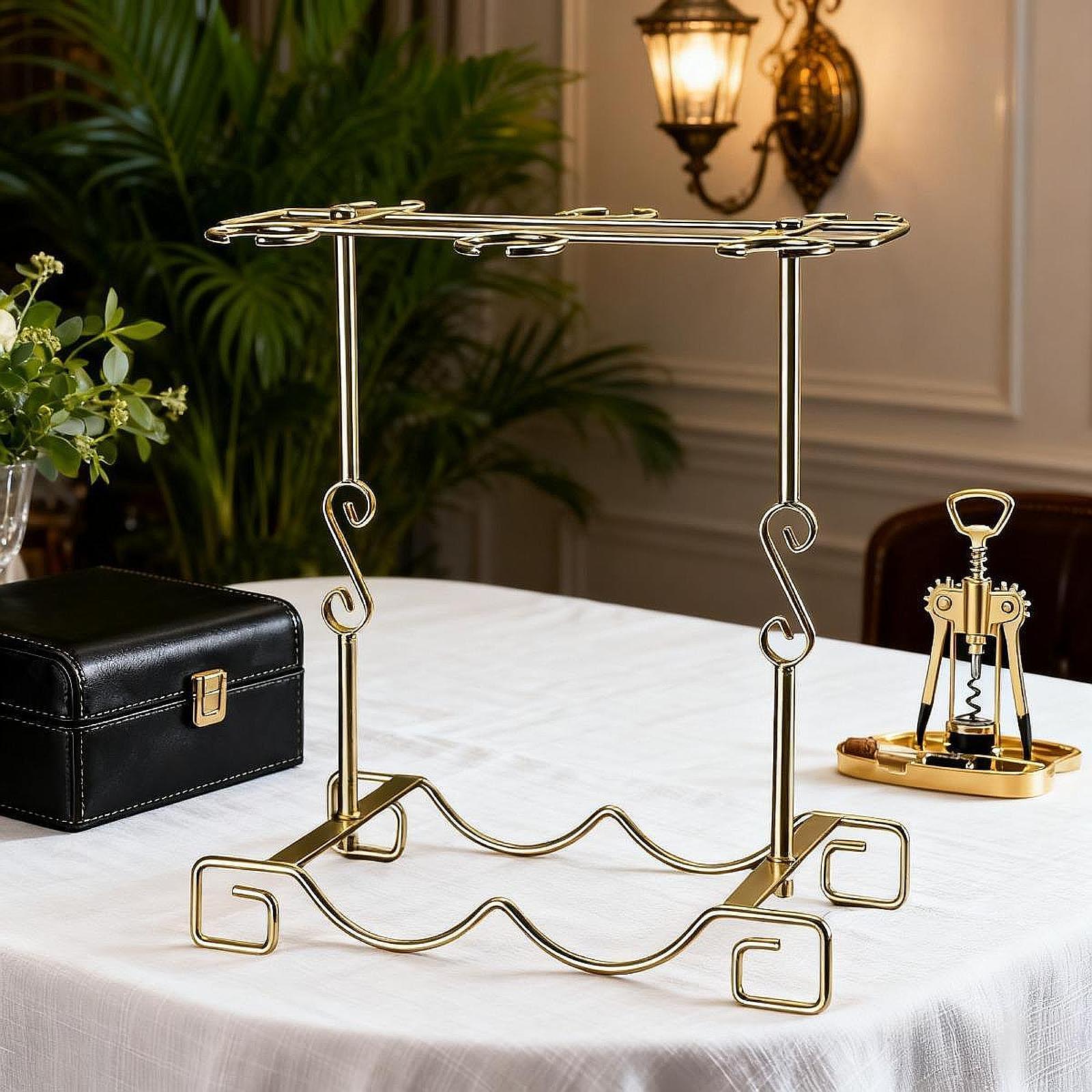 حامل كؤوس للطاولة، حامل زجاجات - مراجعة Home Bar Stand وسعره